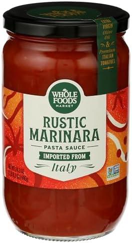 Whole Foods Market, Marinara Pasta Sauce, 24.3 Ounce BB Date 12/03/27 Whole Foods Market, Marinara Pasta Sauce, 24.3 Ounce BB Date 12/03/27