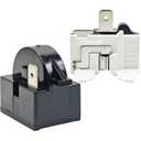 1 Pack QP2-4.7 QP2-4R7 4.7 Ohm Refrigerator 1 Pin PTC Start/Starter Relay Refrigerator Overload Protector Fits Whirlpool Frigidaire Kenmore and Most Mini Fridges and Coolers