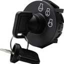 117-2221 137-4100 Waterproof and Dustproof Ignition Switch 3 Position with Key for Toro Z Master Time Cutter SS ZS Series Titan Lazer Z Quest Next Lazer Z Zoro Turn Lawn Mower