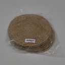 Round Woven Placemats - Boho Rattan Placemats Natural Water Hyacinth Placemat, Farmhouse Weave Place Mats, Rustic Braided Wicker Table Mats for Dining Table,Home,Wedding (12 inch Set of 10)