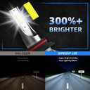 compatible with Honda Civic (2004-2013,2014-2015 Sedan) Bulbs combo, 9005 High Beam and 9006 Low Beam Bulbs combo, 24000LM 6500K Lights, IP68 Waterproof, Pack of 4