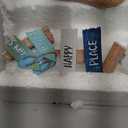 Beach House Decor Coastal Chair Resin with Animal Figurine Signs Ornament for Summer Beach Tropical Table Mantle Tabletop Decoration or Housewarming Birthday Gift 7x7 Inch(Coastal)