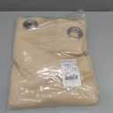 NICETOWN Thermal Insulated Eyelet Top Room Darkening Panels/Curtains/Drapes for Bedroom (2 Panels, W42 x L84 inches, Biscotti Beige)