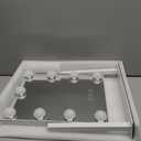 Acoolda Vanity Mirror with Lights, Hollywood Vanity Makeup Mirror with 9 Dimmable LED Bulbs, 3 Color Lighting Modes, Detachable 10X Magnification, 360Rotation,White