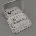 USB-C Travel Adapter Kit for iPhone, Pixel & Galaxy: USB-A to C, Micro-USB to C, Type-C to Lightning, Short USB-C Cable, OTG, Mirror Case (White)