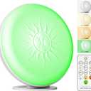 McDen Light Therapy Lamp, UV Free 10000 lux, Desktop Desk Lamp with Green Light and Three Types of White Light, 20 Adjustable Brightness Levels, and 4 Timer Functions (Gld-mm77)