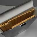 ROYAL  HOUSE Natural Bamboo Roll Top Bread Box Kitchen Food Storage - Assembly Required