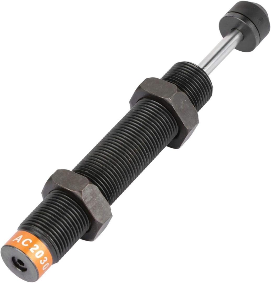 Oumefar M20 x 30mm Oil Pressure Shock Absorber Adjustable Pneumatic Plunger Hydraulic Buffer Adjustable Shock Absorber for Air Cylinder AC2030-2