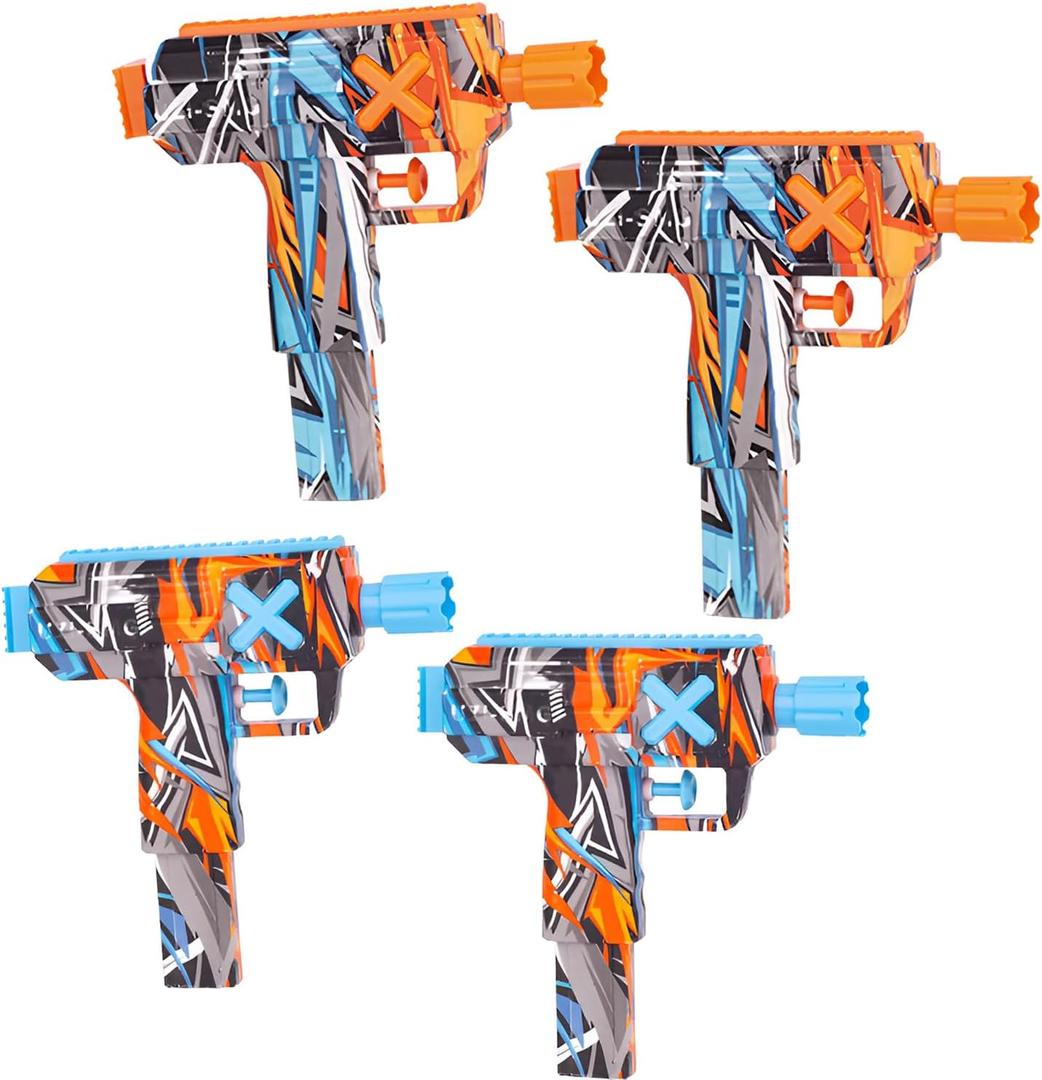 4 Pack Watergun, Water Guns for Kids - Mini Water Gun, Squirt Guns for Kids Gges 3-5 with Doodle Patterns, Pool Party Favors Water Blasters, Summer Water Toys for Outdoor Pool & Beach Splash Games