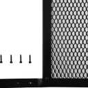 M-D Building Products 14182 Door Grille, Adjustable Fit for Doors 30" to 36" Wide, Easy-to-Install, Ideal for Residential and Commercial Use (Bronze)