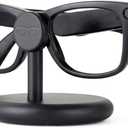 ELUTENG for Meta Ray-Ban Glasses Charging Stand AR Smart Glasses Charging Holder-Wayfarer, Skyler, Headliner and Oakley Meta HSTN Charger with LED Indicator with 1m Type-C Cable,Black