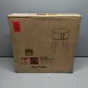 Side Table with Sliding Door & Cabinet, End Table for Living Room, Night Stand for Bedroom, Modern Bedside Table with Solid Wood Legs, Natural