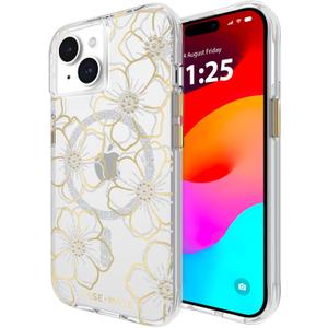 Case-Mate iPhone 15 Case - Floral Gems [12ft Drop Protection] [Compatible with MagSafe] Magnetic Cover with Sparkly Rhinestones for iPhone 15 6.1", Anti-Scratch, Shock Absorbent Materials, Slim
