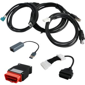 Diagnostic Cable Kit (6-Piece Set) for Tesla Model S/3/X/Y - OBD2 Adapter Harness 1013230-00-A, 1137658-00-C, 1930388-00-A - Professional USB Diagnostic Tools with OEM Connectors