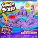 Kinetic Sand, Sandbox Playset with 1lb of Purple and 3 Molds, for Ages 3 and up