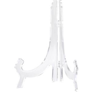 uxcell 2pcs 9.8" Acrylic Easel Stand, Folding Display Plate Holder Clear for Decorative Picture Frame