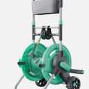 Garden Hose Reel Cart, Hold Up to 100 Ft of 1/2" Hose, Water Hose Reel Cart 