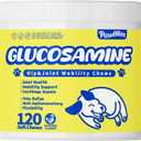 Glucosamine Joint Supplement for Dogs Joint Pain Relief Glucosamine Chondroitin MSM & Turmeric Hip & Joint Support Chews for Large & Senior Dogs 120 Ct