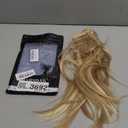 BARSDAR Straight Wrap Ponytail Extension - 18 Inch Long Straight Wrap Around Ponytail for Women - Synthetic Blonde Clip in Ponytail Hair Extensions Hairpieces Daily - Light Ash Blonde Mixed