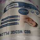 Vekkia Twin Size Bed Wedge Pillow Gap Filler/Headboard Pillow/Mattress Wedge Fill Gap (0-6") Between Headboard and Mattress (White)