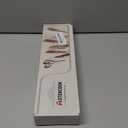 Astercook Knife Set, 13 Pieces Kitchen Knives Set with Healthy Anti-Rust Coating, Dishwasher Safe, Stainless Steel Chef Knife Sets with 6 Blade Guards, Perfect Holiday Gifts for Kitchen (Large, Cream)