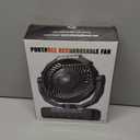 Korbot 36000mAh Portable Camping Fan - 120HRS Rechargeable Fan with Detachable Battery with LED & Remote - 4 Speeds Battery Powered for Tent,Travel, Office, Jobsite (Yellow2)