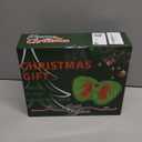 Christmas Bow, Christmas Tree Topper Bows, 18x14'' Large Fluffy Green Bow Christmas Decorations with Red Bows, Christmas Wreath Bows Hanging Ornaments for Holiday Front Door Wall Window Fireplace