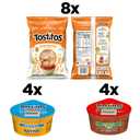 Tostitos Tortilla Chips Chip & Dip Pack, 3oz Tostitos Crispy Rounds & 3.8oz Medium Dip (EXP 02/24/26)