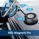Magnetic Phone Holder for Car, 2026 Model N52 Magnets Pro, 108 LBS Ultra Strong Suction, Ideal Gift for Drivers, Perfect Present for Car Lovers, Magnetic Compatible