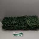 Artificial Grass Wall Backdrop Panels,10 X 10 in 12P(8.4 sqft) UV-Anti Greenery Boxwood Panels for Indoor Outdoor Green Wall Decor & Ivy Fence Covering Privacy