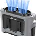 AMACOOL 14500mAh Portable Waist Fan, Strong Wind Power for Full Body Cooling Shirt Fan, 5 Speed Wearable Belt Clip on Fans, Battery Operated Personal Neck Fans for Outdoor Work Camping Travel (Gray)