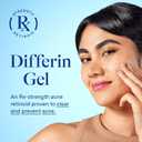 Differin Acne Treatment Gel, 180 Day Supply, Retinoid Treatment for Face with 0.1% Adapalene, Gentle Skin Care for Acne Prone Sensitive Skin, 45g Tube, Pack of 2 