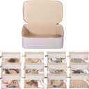 Travel Jewelry Case Travel Jewelry Organizer with 12 Clear Velvet JewelryPouch JewelryBox Organizer for Women Girl Necklace Rings Earrings Bags Wedding Gifts Sorting Storage