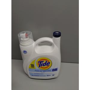 Tide Free & Gentle Liquid Laundry Detergent, 115 Loads, 151 fl oz, Tide Laundry Detergent, Clean Laundry Detergent