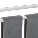 Towel Bar 2 Pack for Bathroom 24 Inch Brush Nickel Towel Holder 12/16/20/24/28/32/36 In Stainless Steel SS304 Rustproof Towel Rack Modern Square Towel Rod for Bathroom Wall(2, Brushed Nickel, 24 Inch)