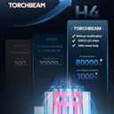 Torchbeam D1S HID Xenon Bulbs, 8000K Ice Blue 1:1 Same Size 10X Brighter 66144 66140 85140 85415 Replace D1s HID Bulbs, Pack of 2