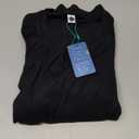 KUOTAI Womens Tunic Tops Casual Long Sleeve Blouses Fashion Crew Neck Tshirts with Pocket(Black, Large)