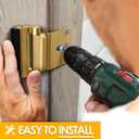Home Security Door Reinforcement Lock Heavy-Duty Metal Door Lock for Front Door, Childproof Safety Latch for Kids Safety, Extra Flip Top Lock Withstands 800 lbs, Interior Deadbolt Guard Home Safety