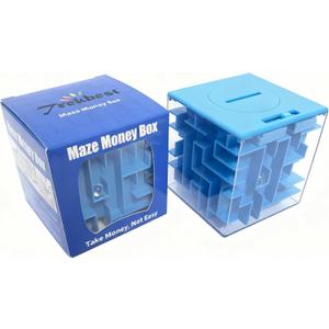 Trekbest Money Maze Puzzle Box - A Fun Unique Way to Give Gifts for Kids and Adults (Blue)
