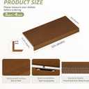 Wire Shelf Covers, Bamboo Wire Rack Covers for Pantry, ClosetKitchen (5pcs, 32" W x 16" D, Walnut)