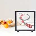 Eco-Fused 3D Transparent Floating Frame - Set of 5 - Suspension Display Case for Collectibles, Memorabilia, Decorations - Holders for Coins, Jewellery, Medals, Gemstones (Multicolored) (5 pack - Multicolors (Black, Red, White), Mulicolor)