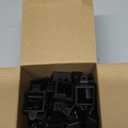 AHKWK 40 Set Light Clips for Govee Permanent Outdoor Lights Compatible with H705 H805 Non-pro Version Outdoor Light Mounting Bracket Clips & Screws (Black)