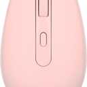 Rii Wireless Mouse RM700 2.4G Silent Mouse with USB Nano Receiver for Laptop,PC,Mac,Chromebook,Windows , Light Pink
