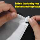 Woanger 40 Pcs Dust Bags for Handbags Drawstring Dust Proof Purse Storage Bags, 2 Size Non Woven Breathable Fabric Shoes Pouch for Purse Backpack Boots Cloth Storage Travel Package Organizer, White