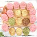 2 x 10Pcs Mini Halloween Cookie Cutters Different Ghost Modeling Design 10 Skull Designs with Different Facial Shapes, Cute for Kids Holiday Baking