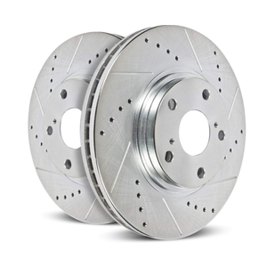Front Set PowerStop AR85195XPR AR85108XPR Performance Drilled Slotted