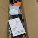Cordless String Trimmer, Grass Trimmer Weed Eater 10 Inch, Electric Weed Wacker Easily and Efficiently Clean Weeds and Small Shrubs in The Yard Comes with Batteries & Fast Charger Orange