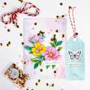 2 x Watercolor Rubber Stamp Set Art Stencil Ink Die Cut Sets Card Making Stamper Card Kit for AdultsWomen Painting