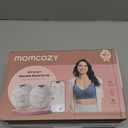 Momcozy M5 Smart APP Controlled Wearable Breast Pump, Hands-Free Wireless Electric Pump, 3 Modes 9 Suction Levels, BPA-Free, Portable Lightweight, 24mm Flange, 2-Pack Quill Gray