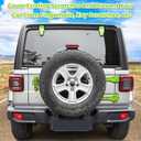 26PCS Full Set Exterior Decoration Trim Kit for Jeep Wrangler JL JLU 2018-2023 Door Hinge Handle Engine Hood Hinge Hood Latch Wheel Eyebrow Side Air Outlet Rear Tailgate Window Hinge Cover (Green)